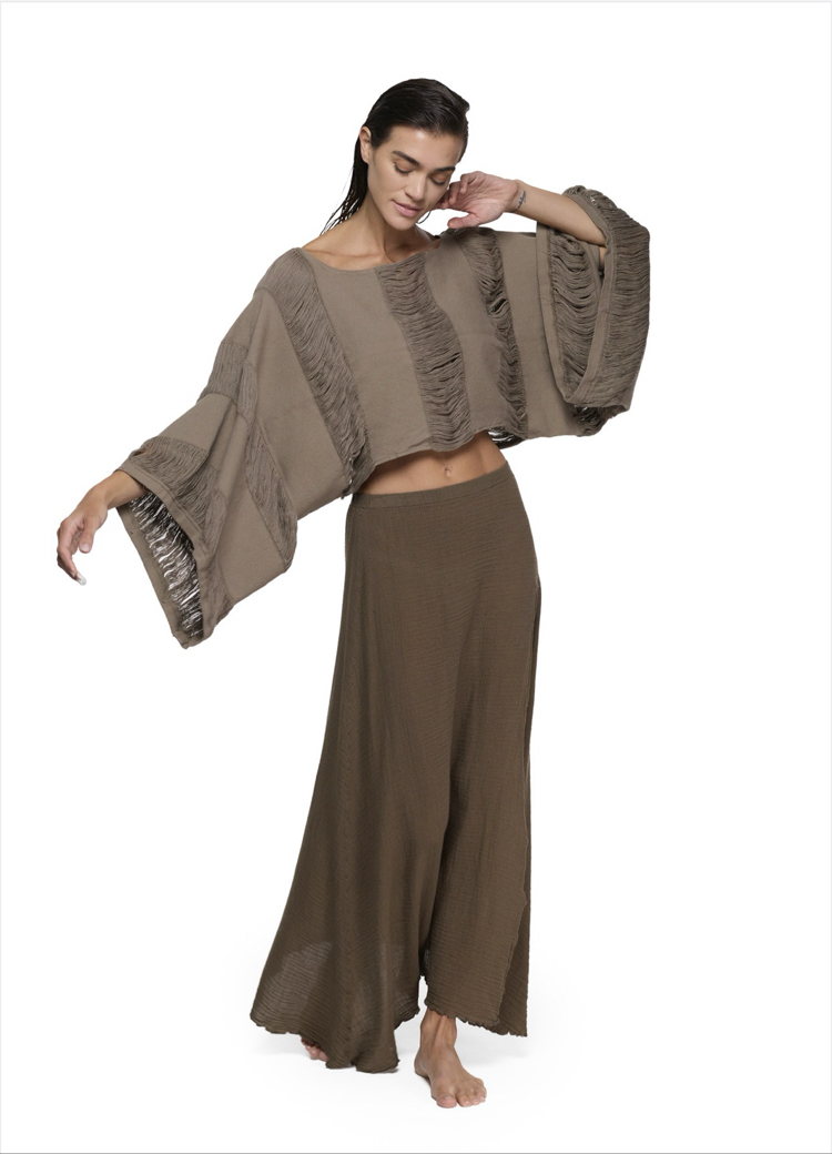 Kahve boho bluz  9029