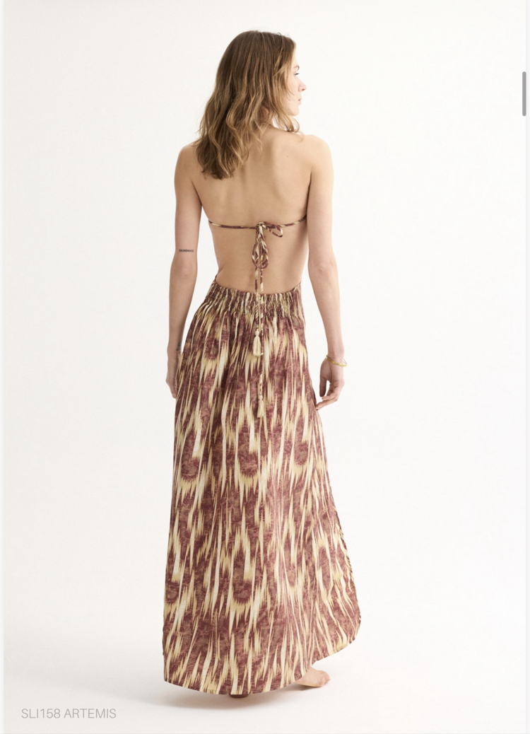 Artemis maxi ipek elbise SL158 