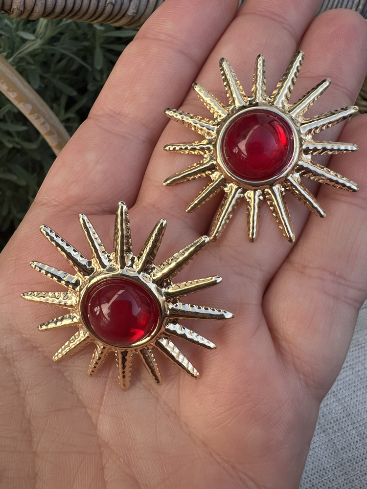 Red sun küpe