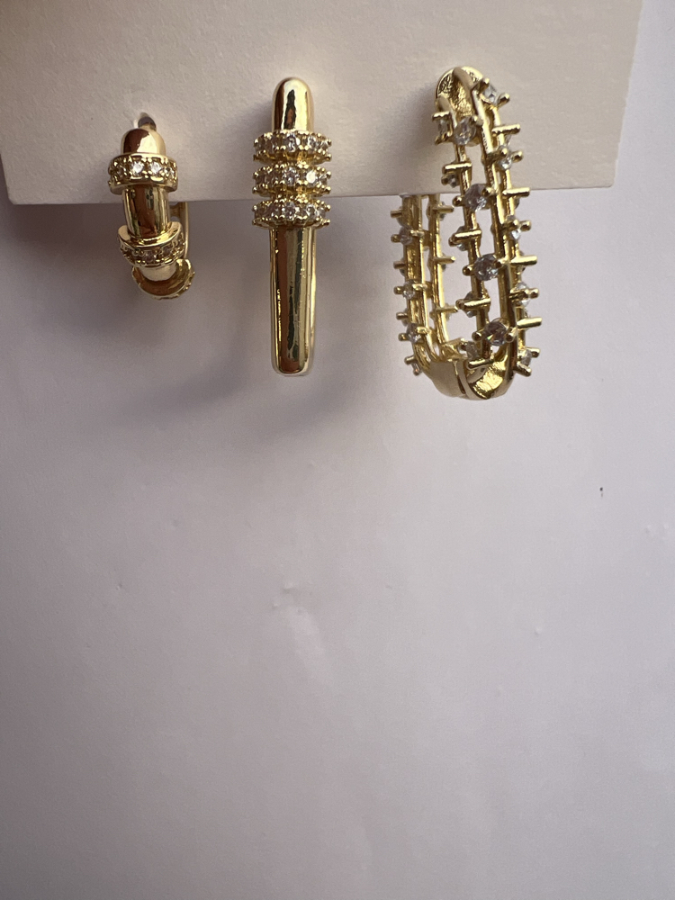 Üçlü set küpe the hag