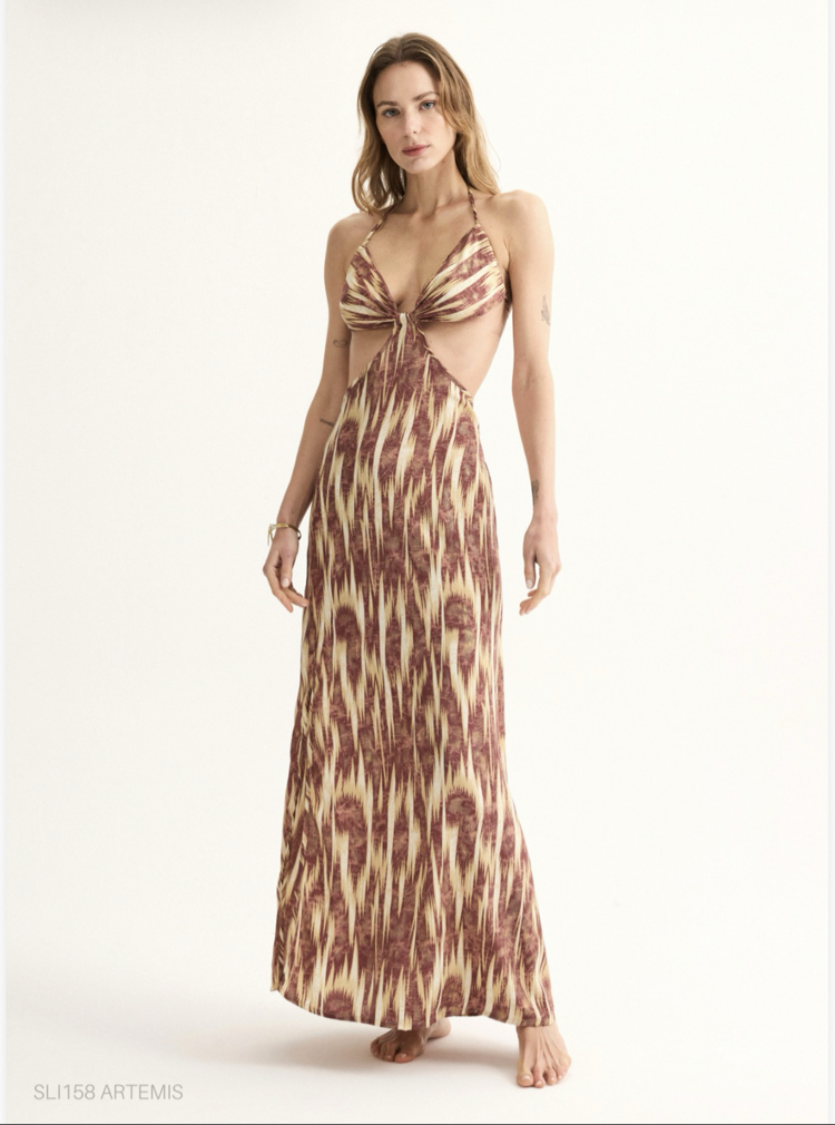 Artemis maxi ipek elbise SL158 