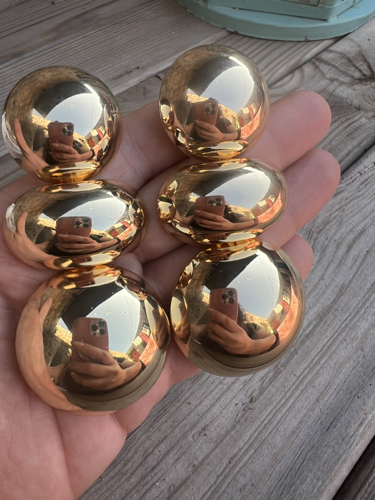 XL gold küpe