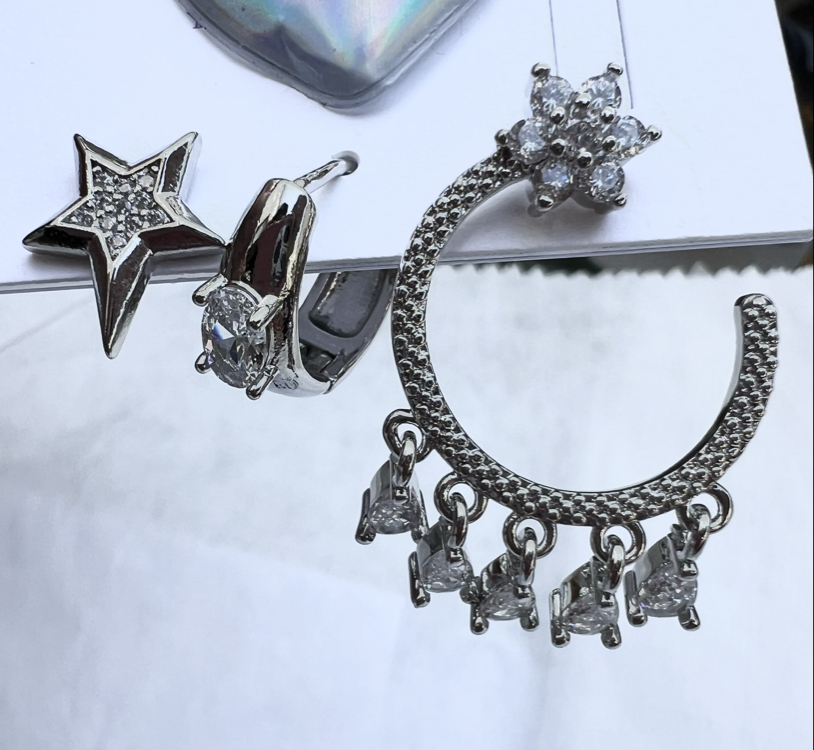 Üçlü set deborah küpe