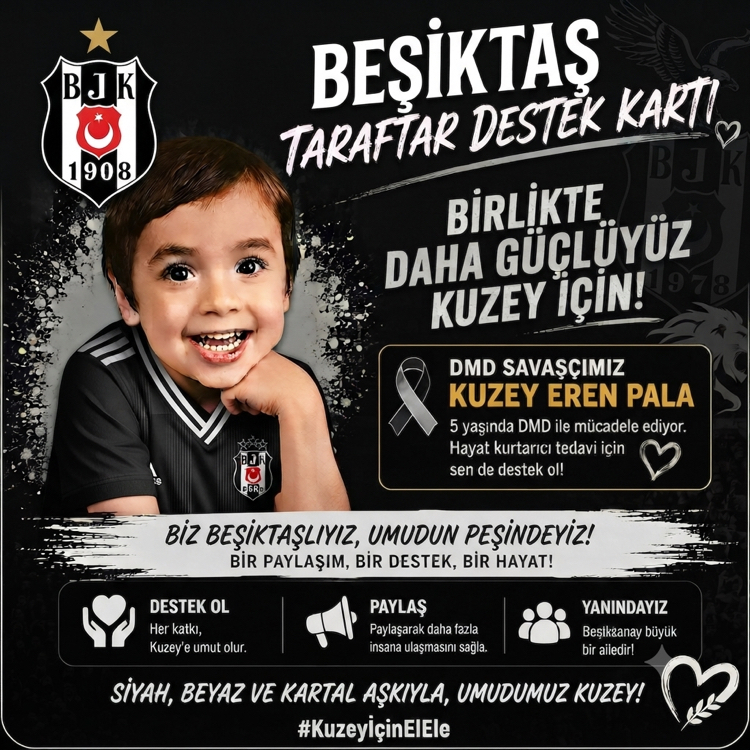 BEŞİKTAŞ JK TARAFTAR DESTEK KARTI
