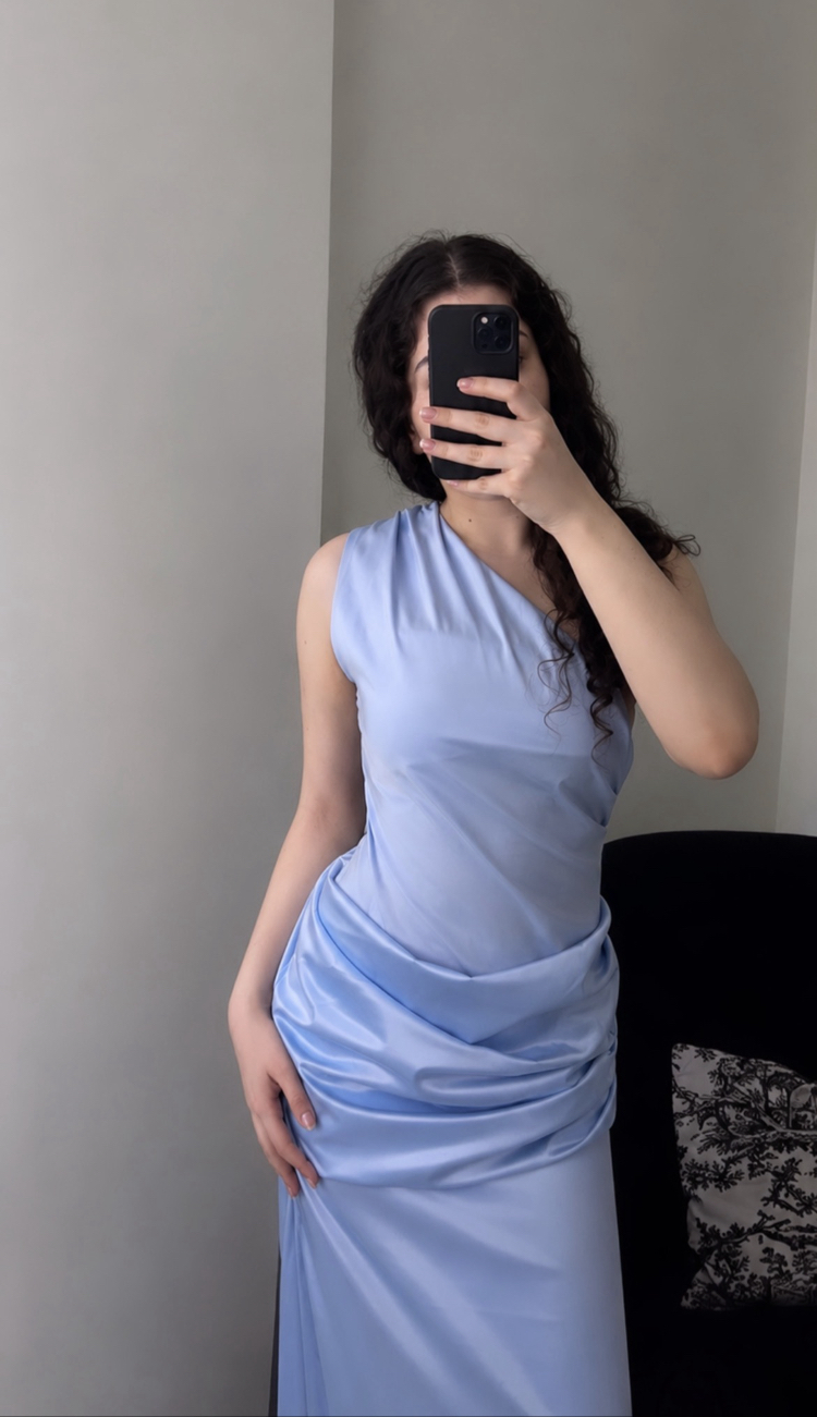Saten elbise