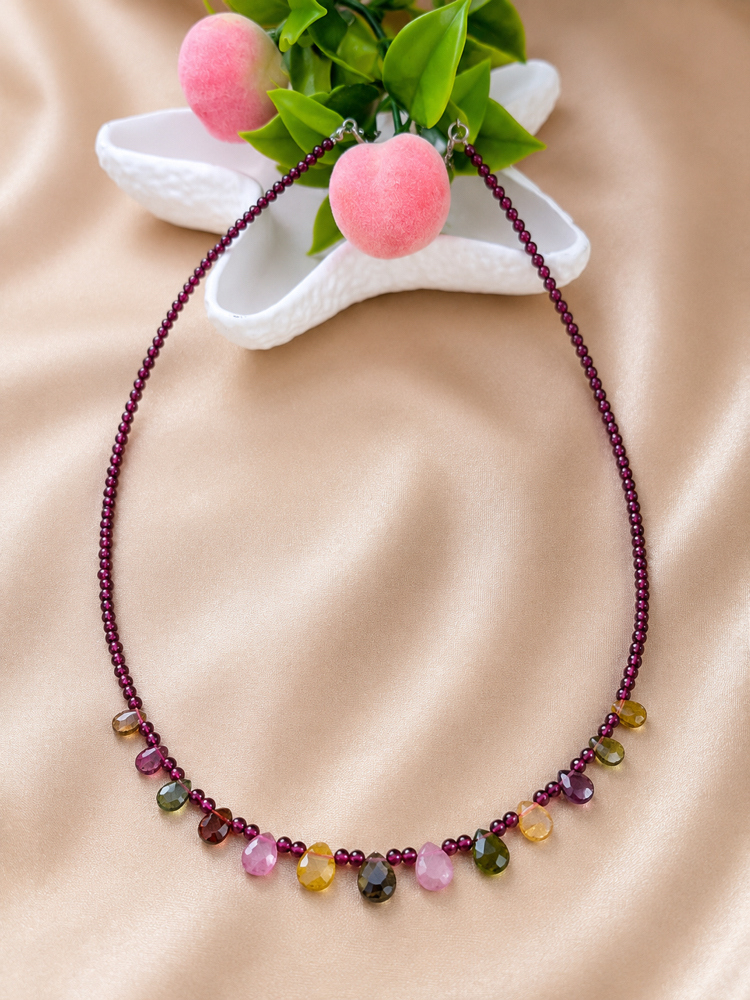 Garnet - Turmalin Kolye ( Güçlü Adımlar)