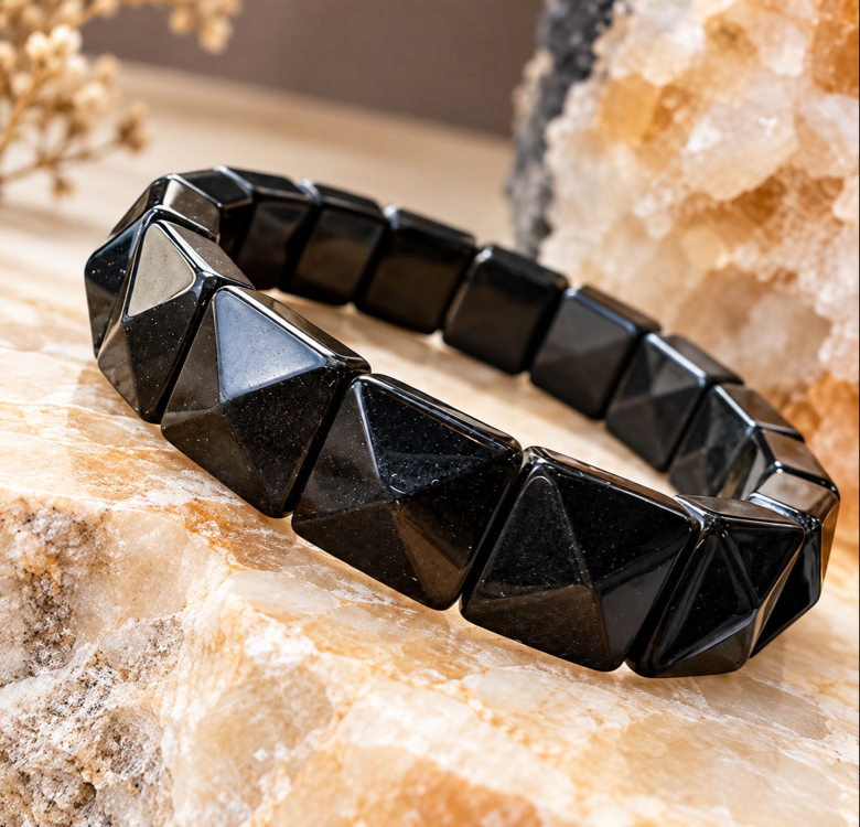 Gold Obsidyen Bileklik (Gücünü Hatırla, Hedefine Odaklan)