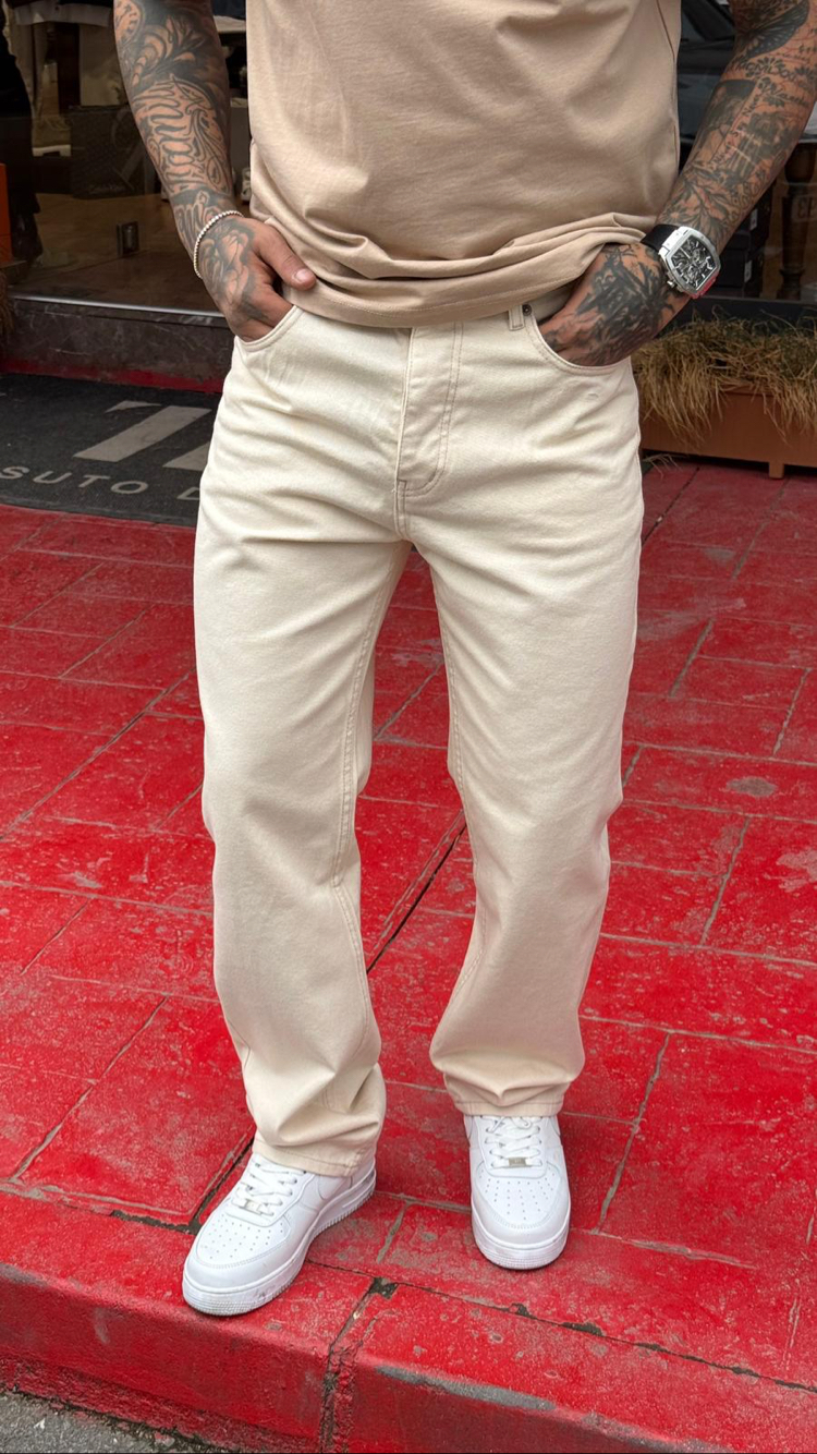 KREM PREMİUM KOT BAGGY