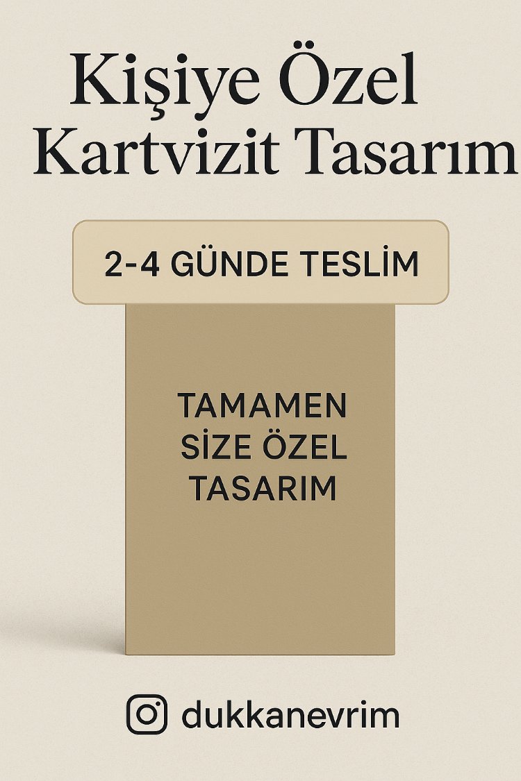 100 Adet Çift Yönlü Kartvizit Baskı 52x82 mm – 350 Gr Kuşe Parlak Selefon