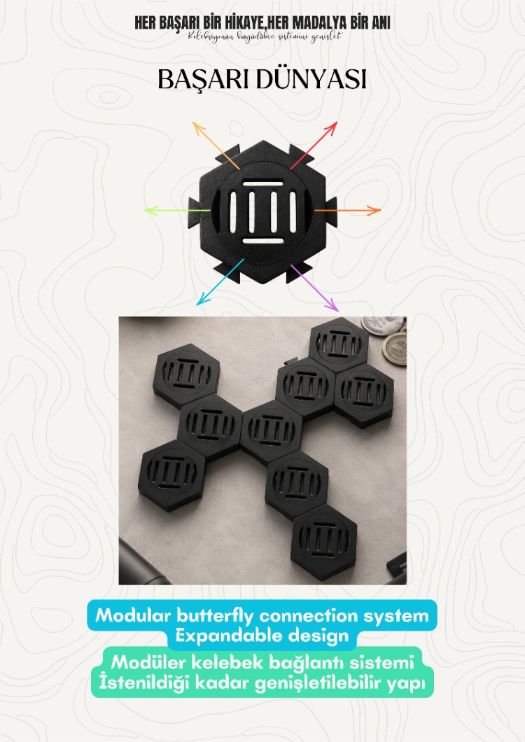 Modular Medal Holder Set (10-Pieces) | Başarı Dünyası