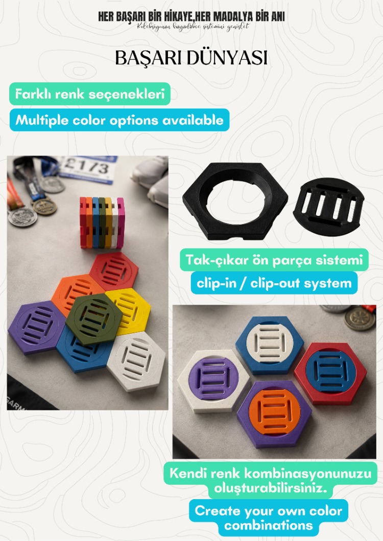 Modular Medal Holder Set (10-Pieces) | Başarı Dünyası