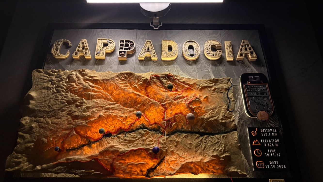 CAPPADOCIA | Personalized 3D Memory Frame-CAPPADOCIA | Kişiye Özel 3D Hatıra Tablosu-A2(42 x 59,