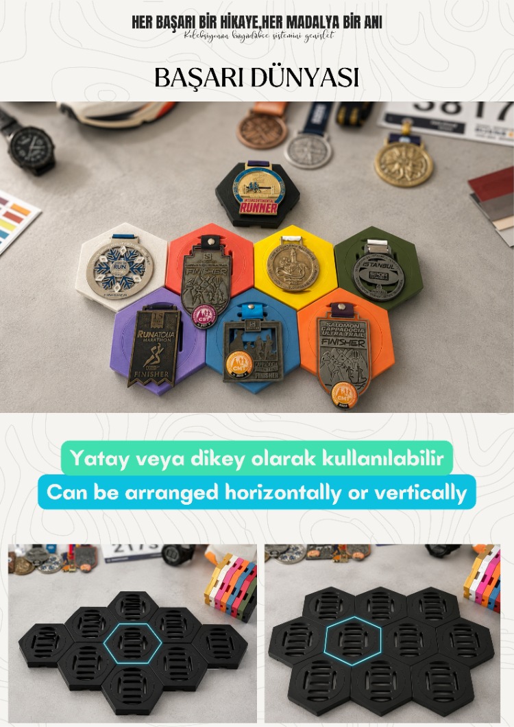 Modular Medal Holder Set (10-Pieces) | Başarı Dünyası