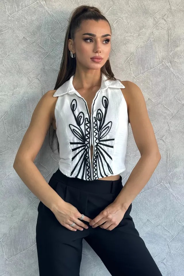 Asil Nakış Detaylı Gömlek