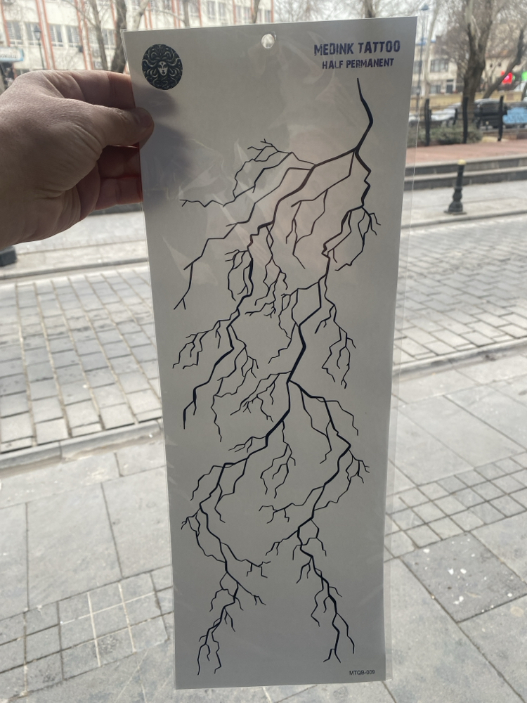 Kol kaplama Yıldırım-şimşek 48 × 17 cm