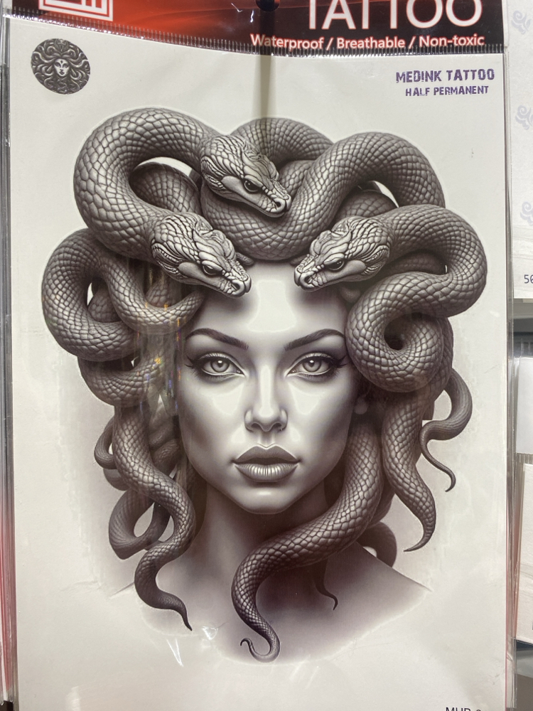 Orta boy/ medusa/21*15cm-2 hafta kalıcı