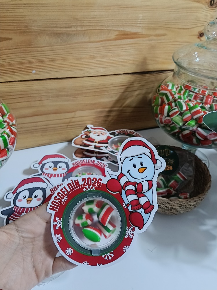 Yeni yıl boş şeker kutusu