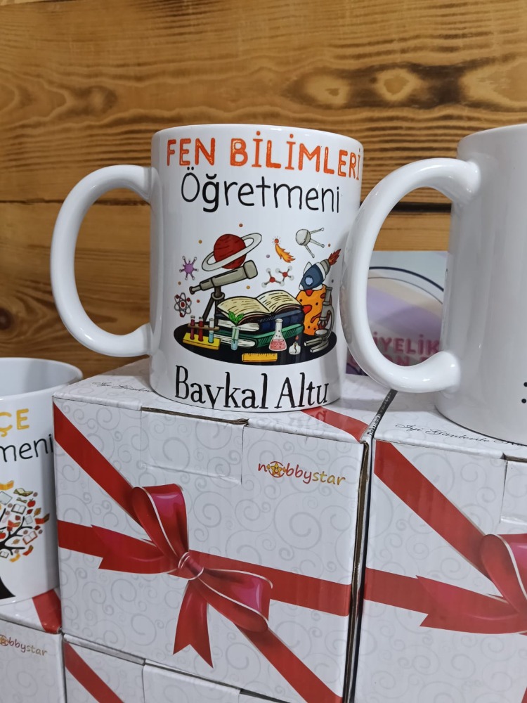 öğretmenler günü kutulu kupa bardağı
