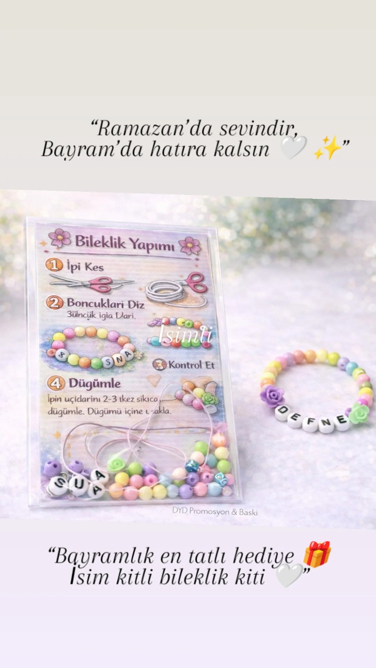  İsim kitli bileklik kiti ”