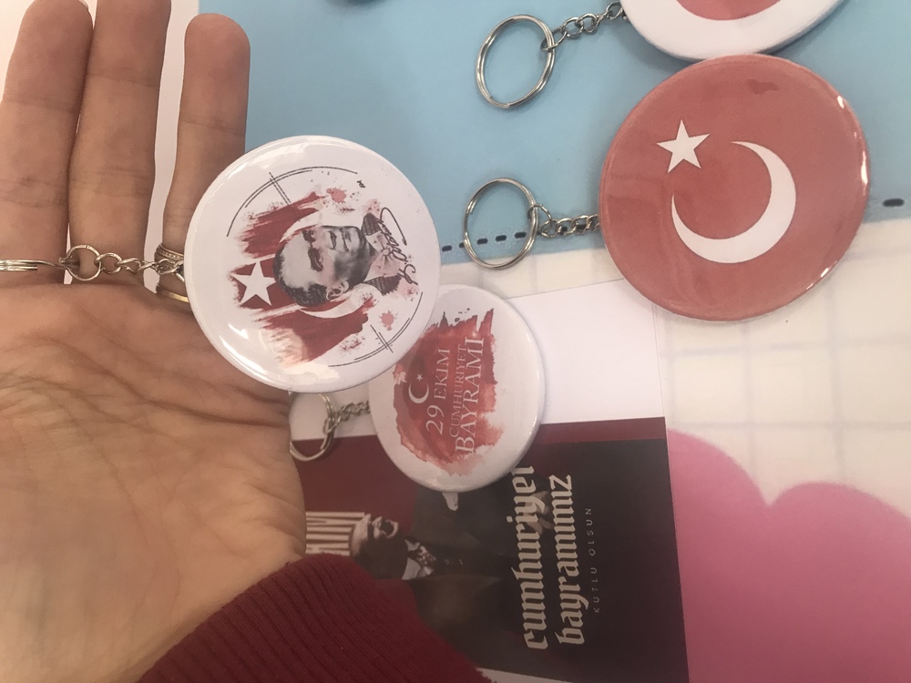 29 Ekim buton anahtarlık