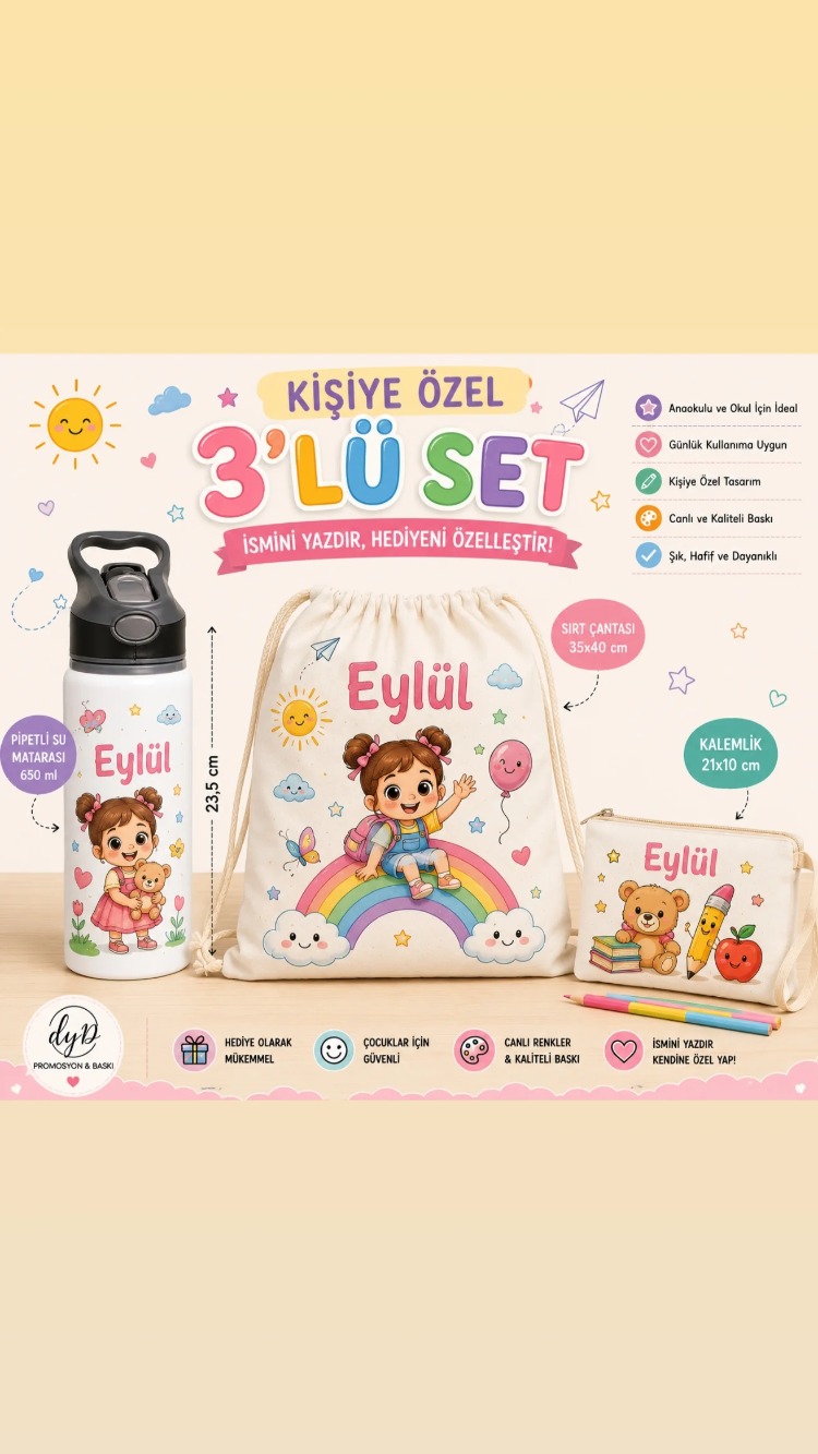 Okula dönüş 3'lü Set