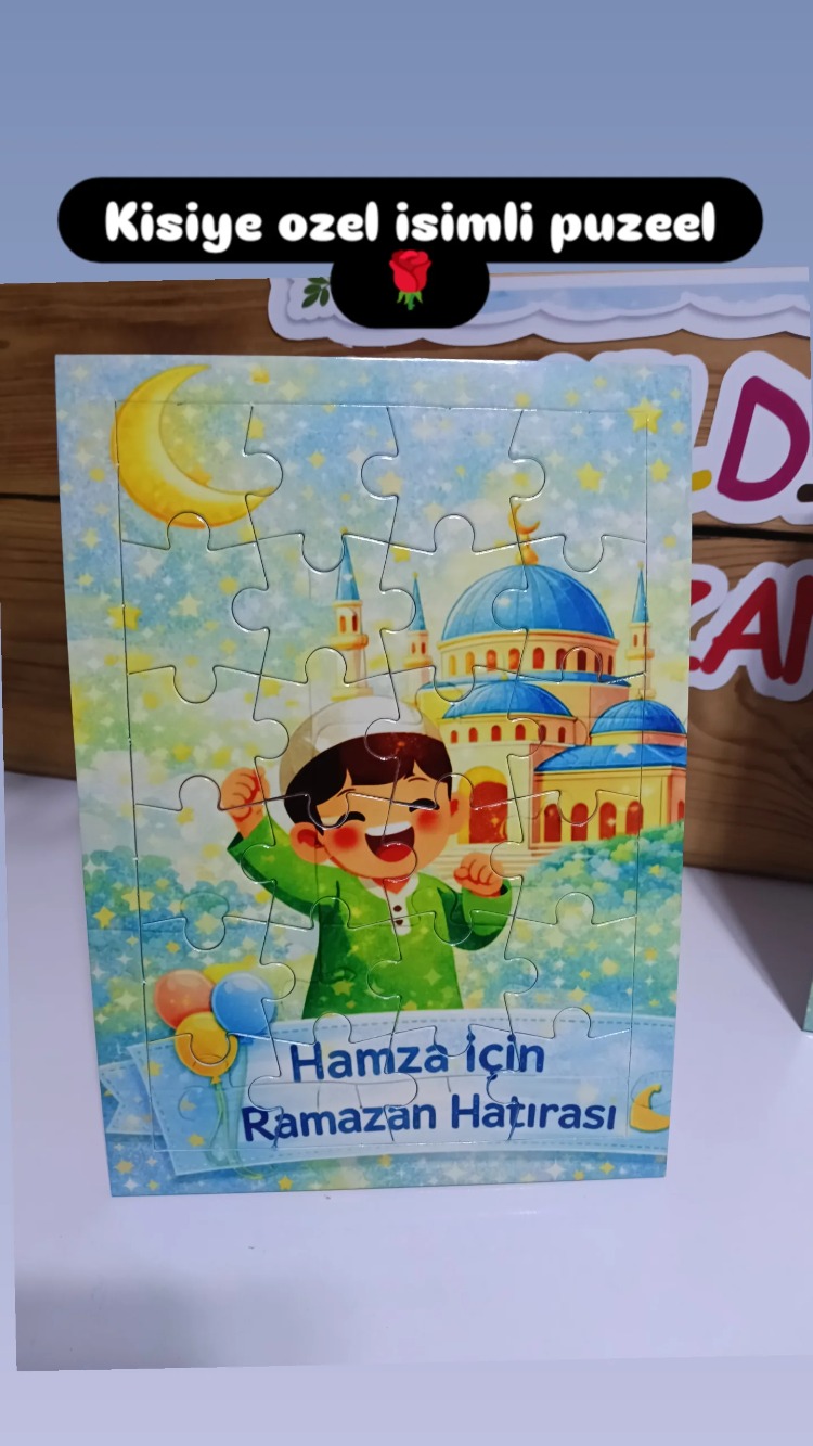Kisiye ozel isimli ramazan temali puzzel