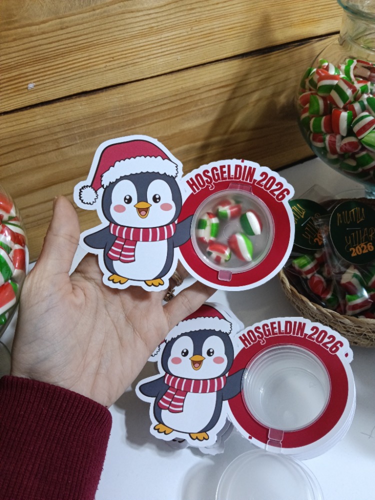 Yeni yıl boş şeker kutusu