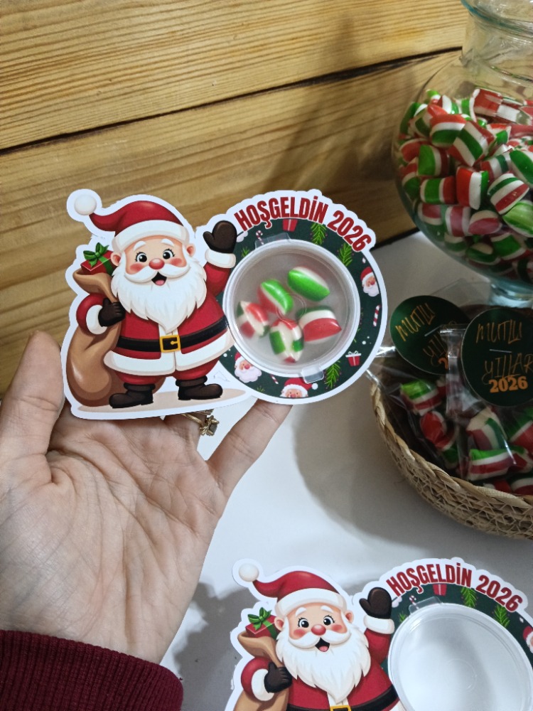 Yeni yıl boş şeker kutusu
