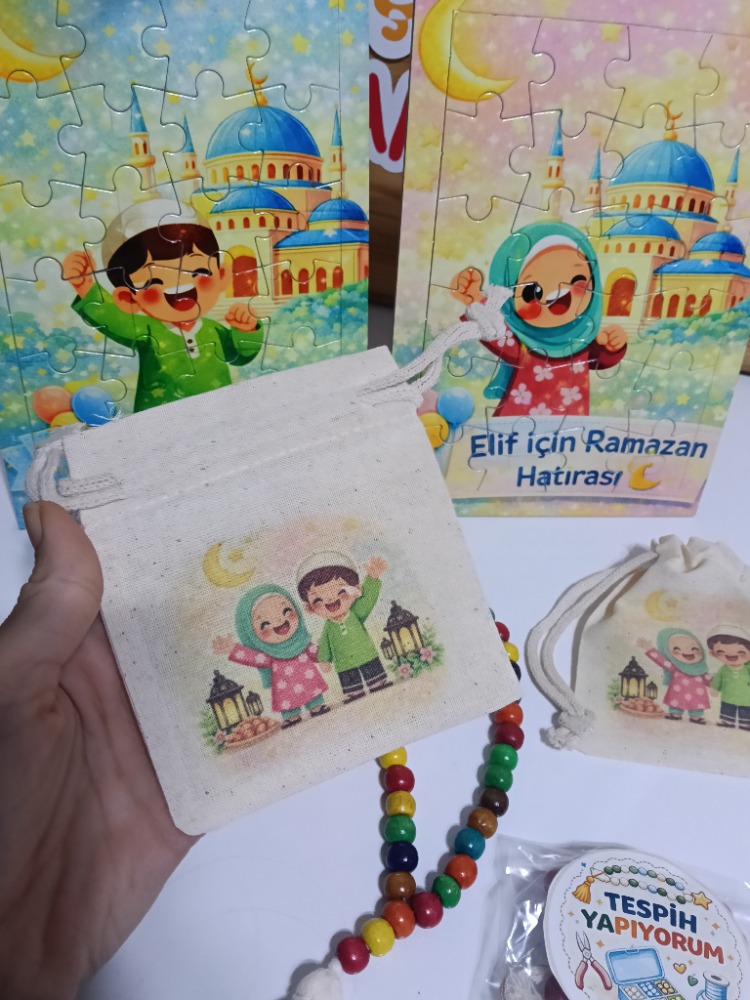 Baskili kese+tespih kiti