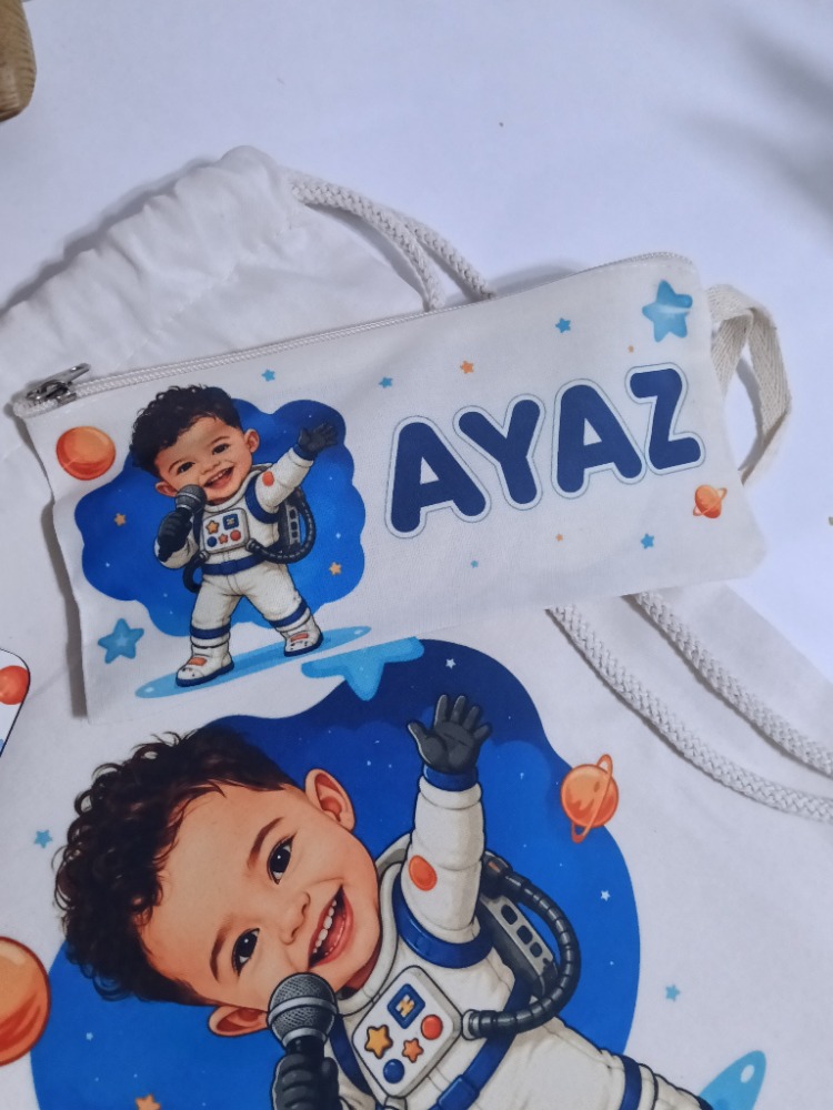 Kisiye ozel Resimli bez kumas kalemlik