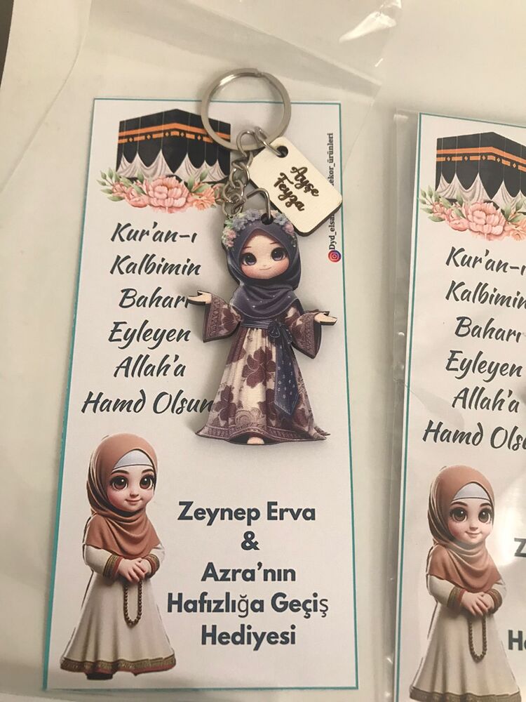 hatim hediyesi ahşap anahtarlık