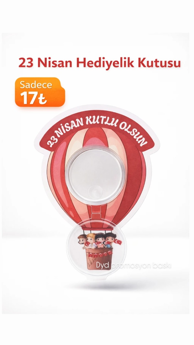 23 Nisan balon model hediye kutusu
