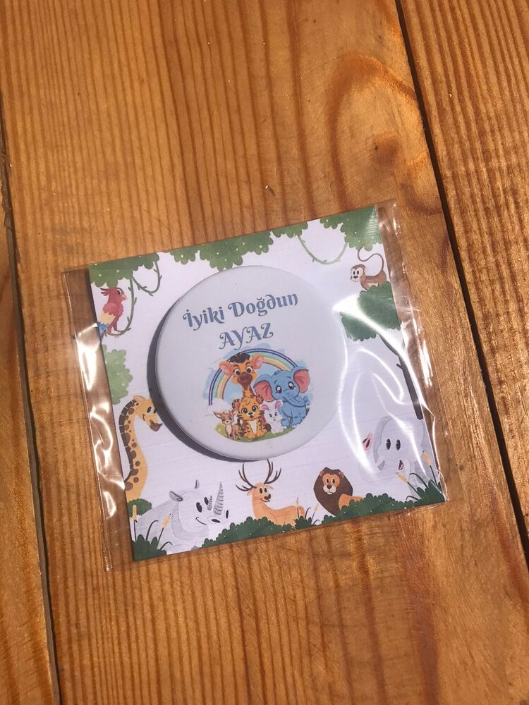 Buton Doğum Günü magnet açıcak