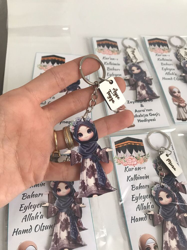 hatim hediyesi ahşap anahtarlık