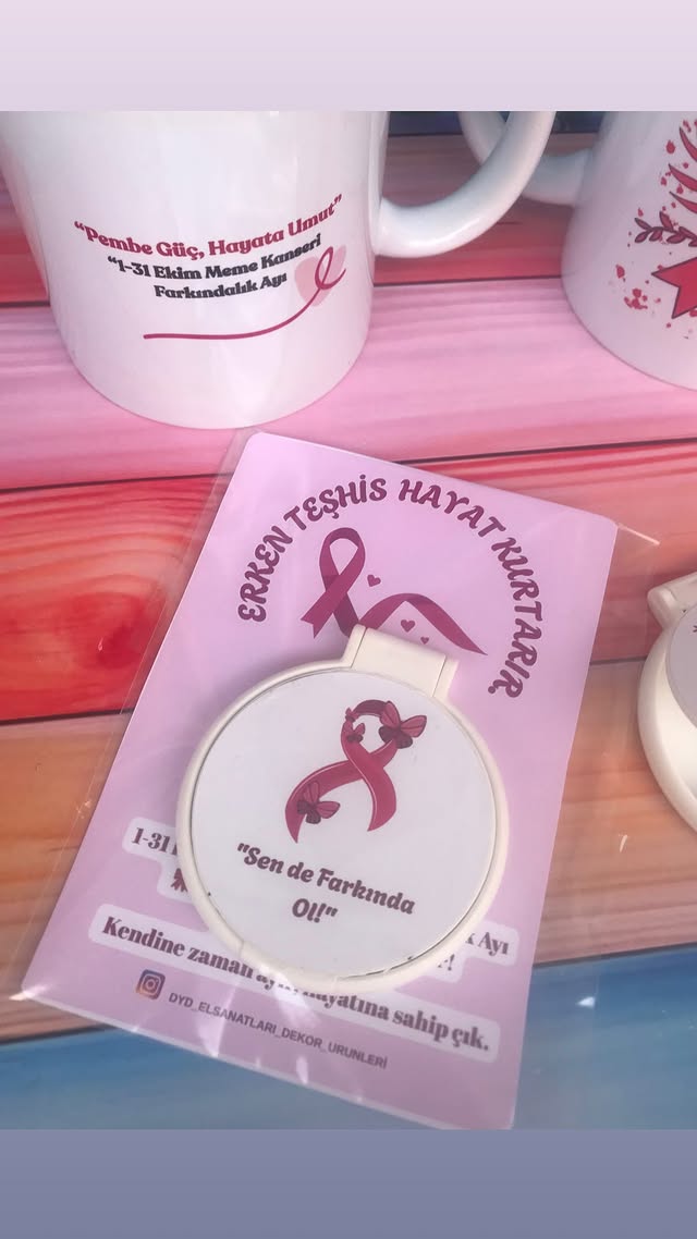 farkındalık ayına özel cep aynası