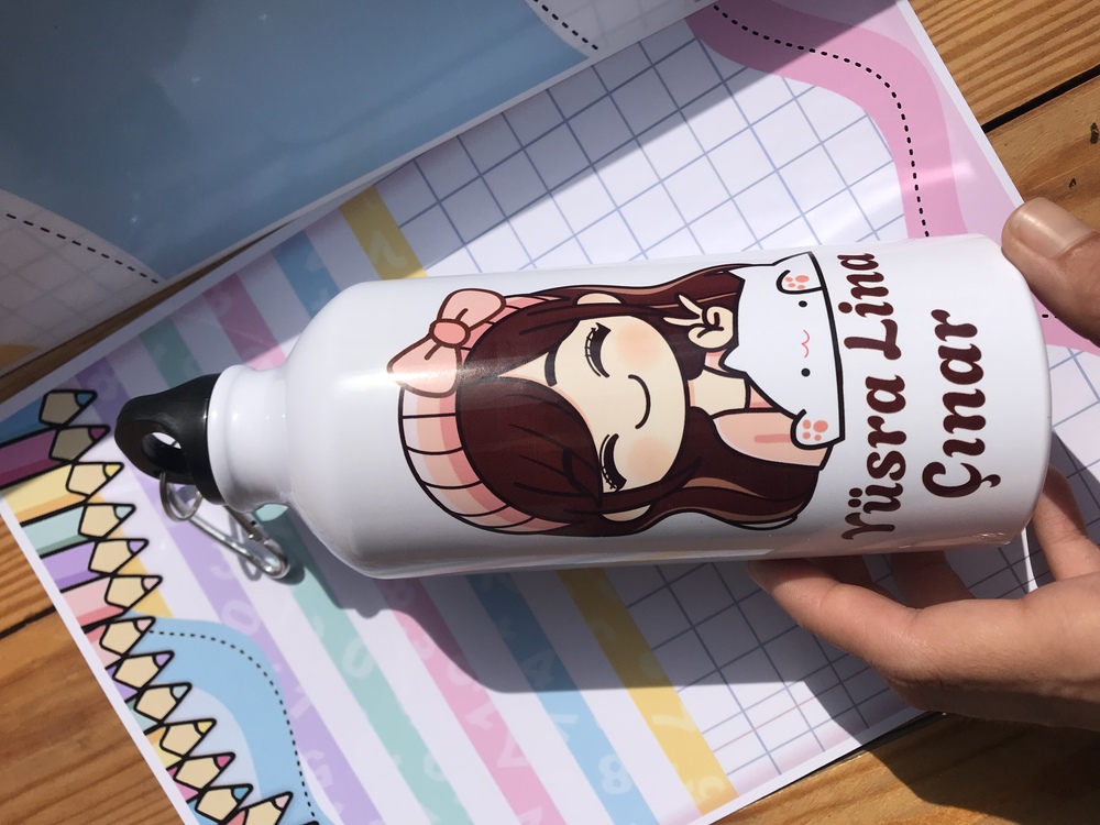 Baskılı su matarası 700ml
