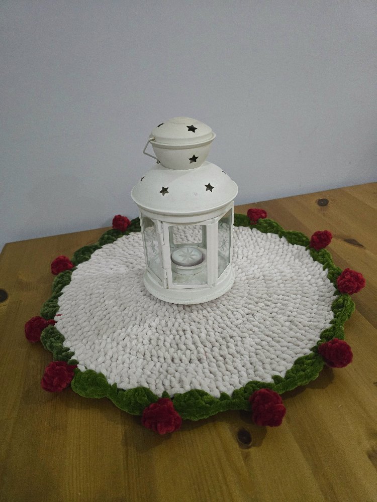 mini yumoş örgü buket