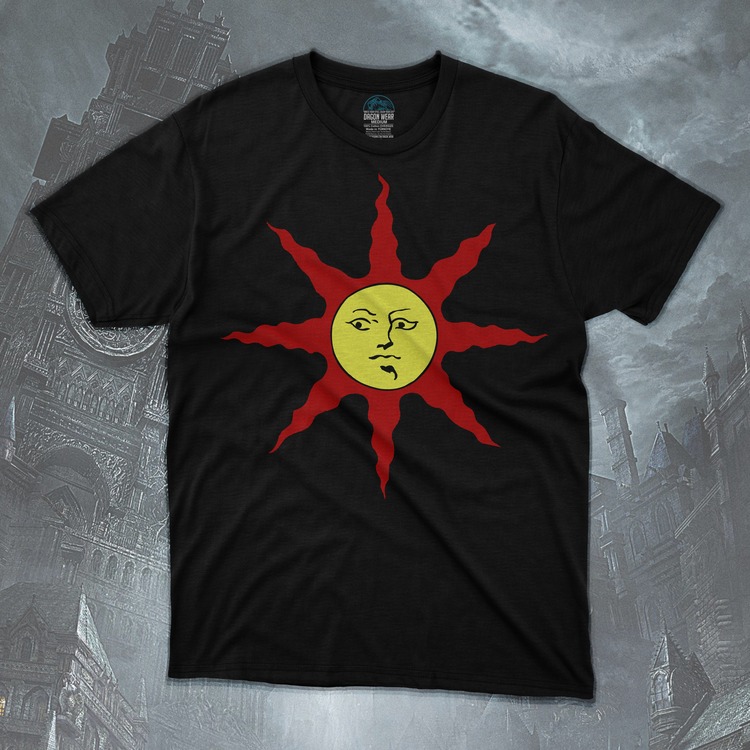Dark Souls Praise the Sun Logo Oversize Unisex T-Shirt