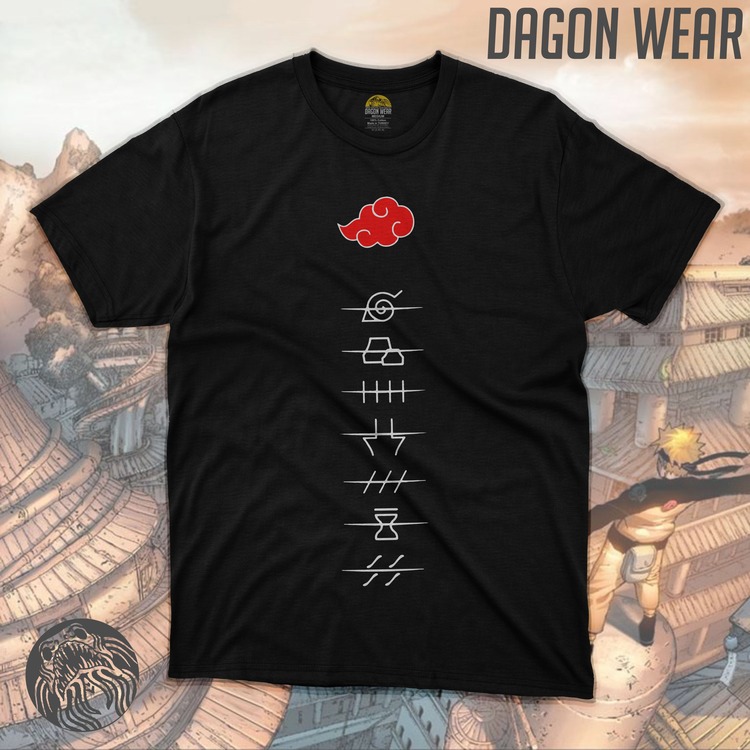 Naruto Akatsuki Members Logo Oversize Unisex T-Shirt