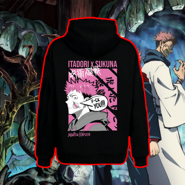 Jujutsu Kaisen Ryomen Sukuna Oversize Unisex Hoodie Kapüşonlu Sweatshirt