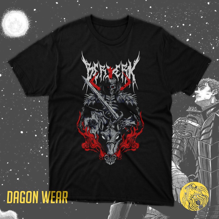 Berserk Skull Knight Oversize Unisex T-Shirt 