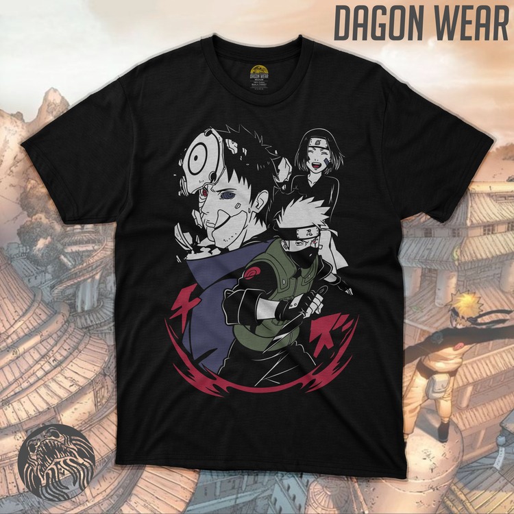 Naruto Obito Kakashi Rin Oversize Unisex T-Shirt