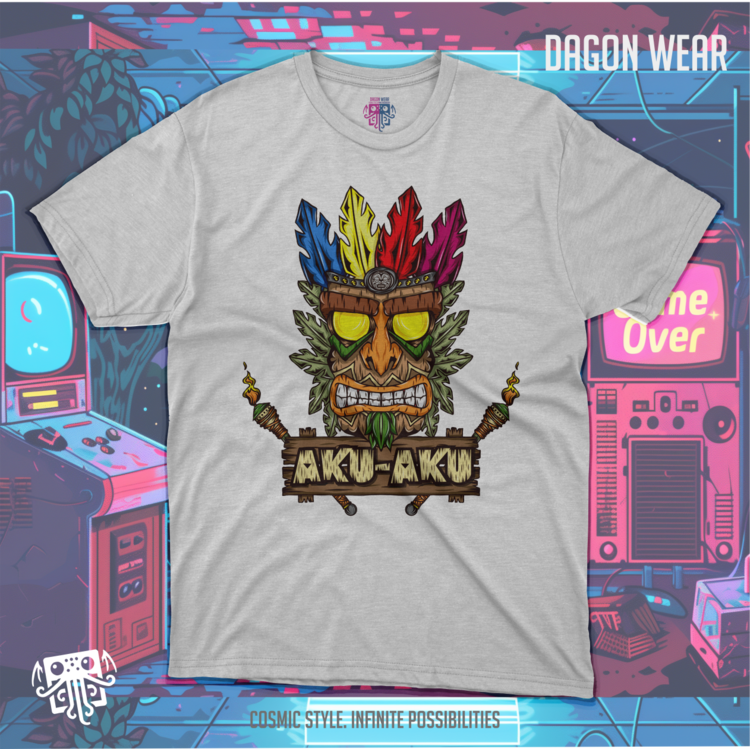 Crash Bandicoot Aku Aku Oversize Unisex T-Shirt