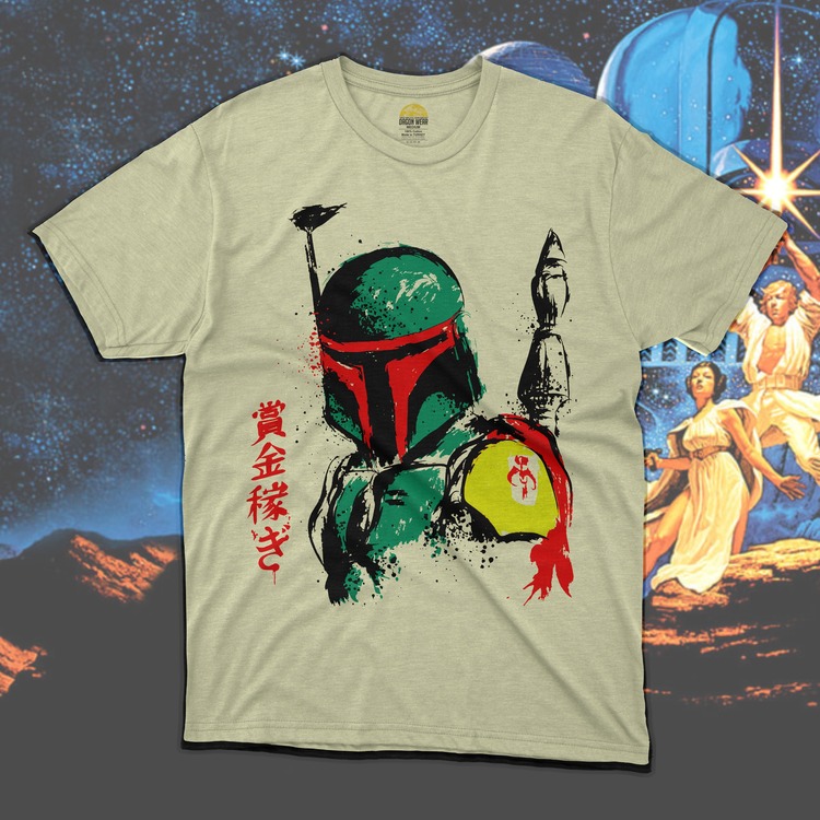 Star Wars Boba Fett White Oversize Unisex T-Shirt