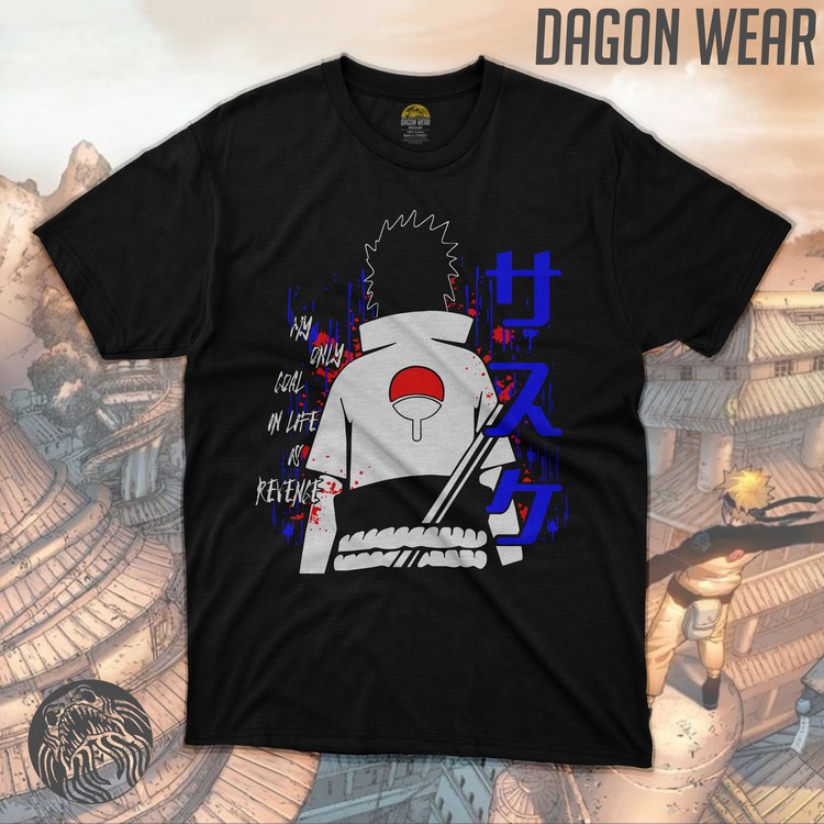Naruto Sasuke Uchiha Oversize Unisex T-Shirt