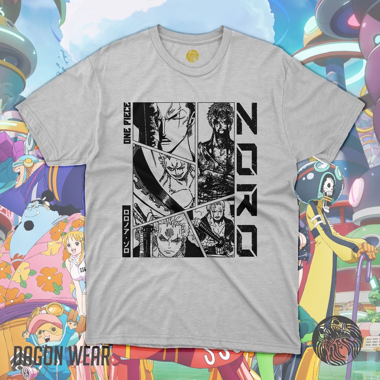 One Piece Roronoa Zoro Beyaz (Alt-1) Oversize Unisex T-Shirt