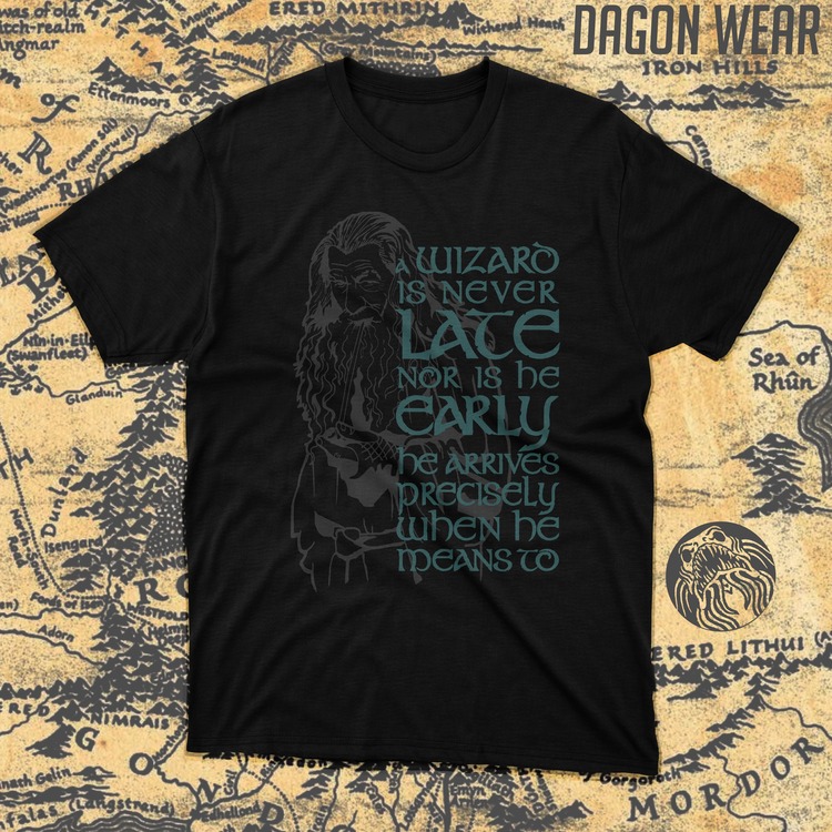 Yüzüklerin Efendisi ( Lord of the Rings ) Gandalf Oversize Unisex T-Shirt
