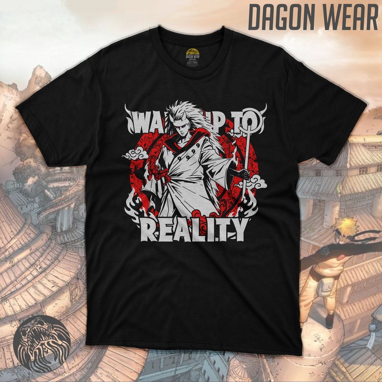 Naruto Madara Wake Up To Reality Oversize Unisex T-Shirt