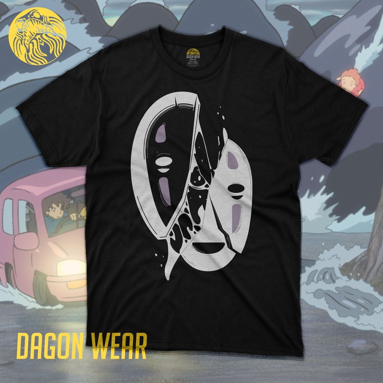 Miyazaki No Face Kaonashi Spirited Away (Alt-1) Oversize Unisex T-Shirt