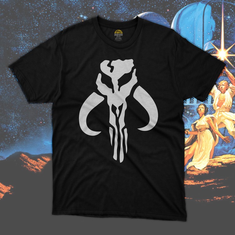 Star Wars The Mandalorian Skull Oversize Unisex T-Shirt